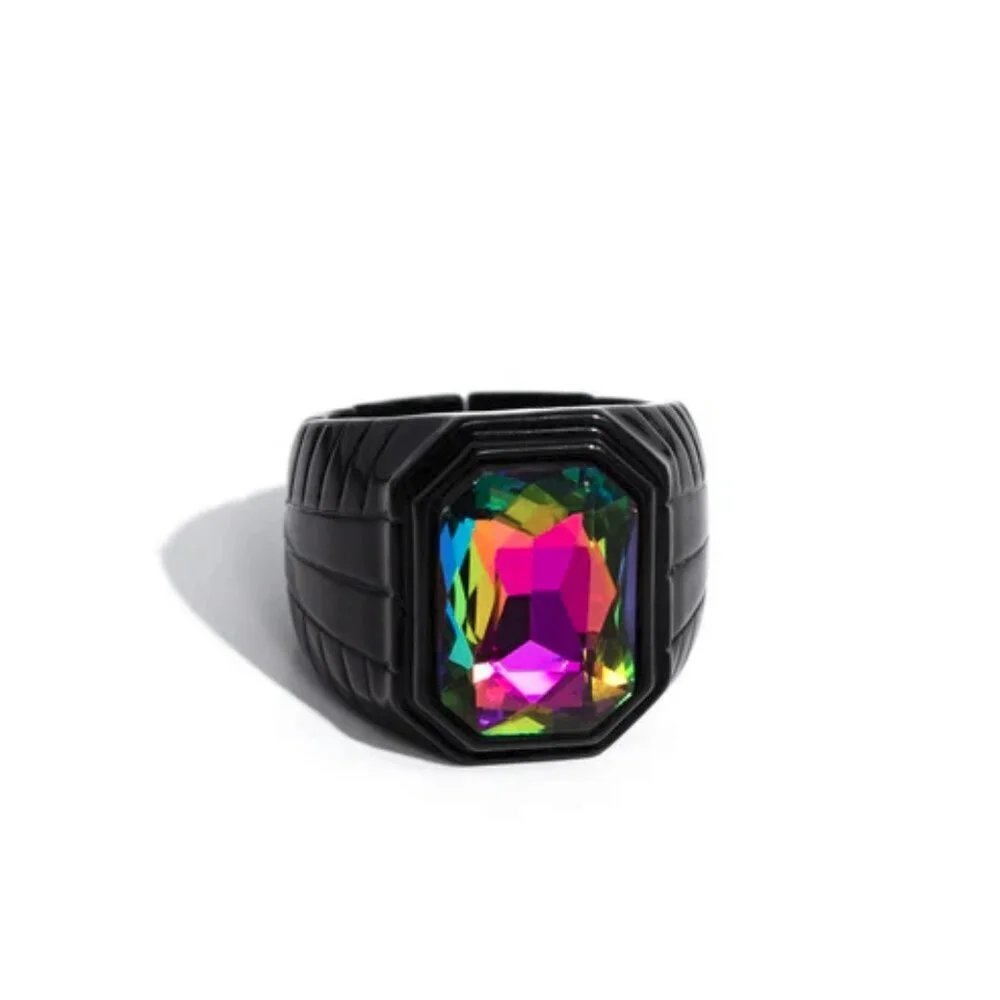 Paparazzi Jewelry Accessories - Cavalier Claim - Multi Men's Ring - Vintage